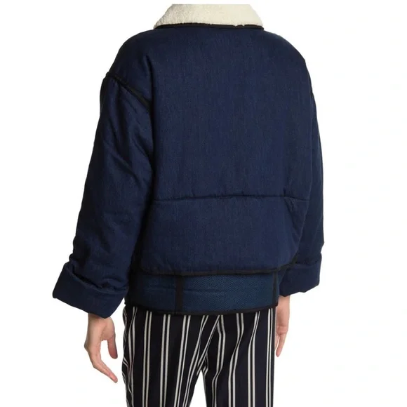 Scotch and soda padded denim bomber jacket
